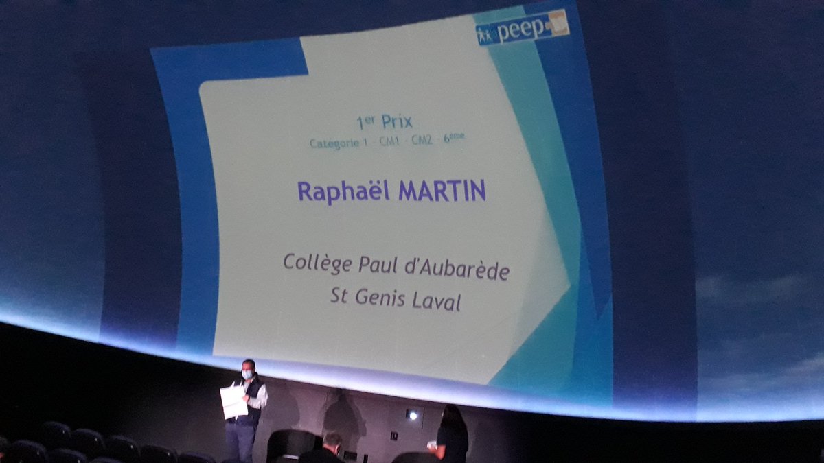 PEEP Collège Paul d'Aubarède (@paubarede) on Twitter photo Nourrir l'imaginaire de nos enfants, les faire rêver, quelques bienfaits de la lecture...Remise des prix du 36ème Grand Prix des Jeunes Lecteurs organisé par la PEEP au planétarium. Bravo aux lecteurs du collège Pauld'Aubarède SGL🥇📖 😀
<a href="/FederationPEEP/">Fédération PEEP</a> <a href="/peeprhone/">peeprhone</a> <a href="/PlanetariumVV/">Le Planétarium</a> Nourrir l'imaginaire de nos enfants, les faire rêver, quelques bienfaits de la lecture...Remise des prix du 36ème Grand Prix des Jeunes Lecteurs organisé par la PEEP au planétarium. Bravo aux lecteurs du collège Pauld'Aubarède SGL🥇📖 😀
<a href="/FederationPEEP/">Fédération PEEP</a> <a href="/peeprhone/">peeprhone</a> <a href="/PlanetariumVV/">Le Planétarium</a>