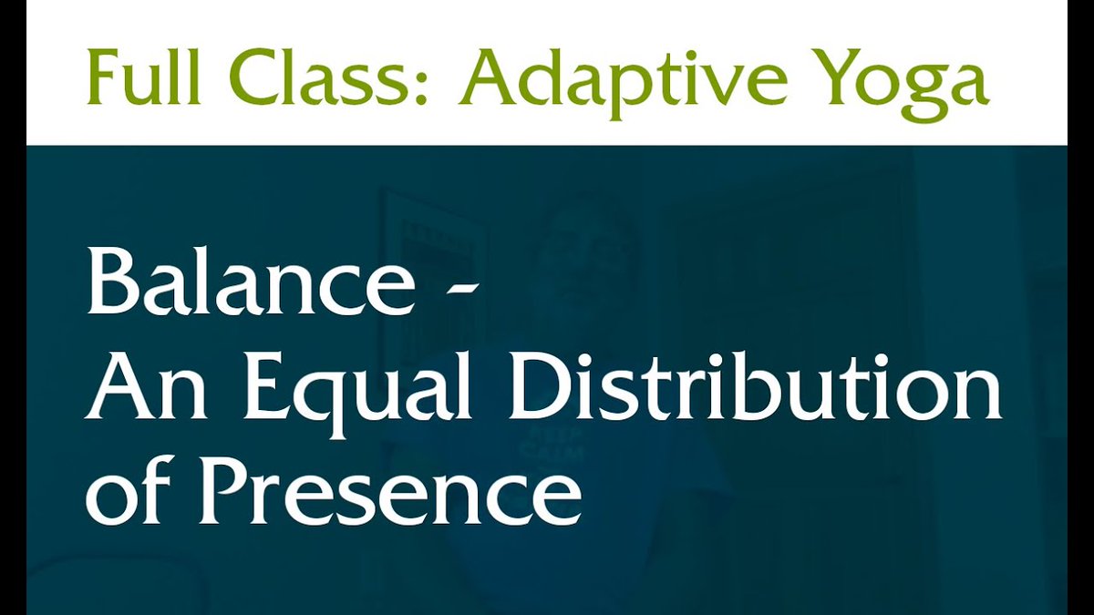 Full Class out now! At Mind Body Solutions, we view balance not as an "accomplishment" but as an opportunity to explore an equal distribution of presence in the body. Explore what this can feel like in this full length zoom class with Matthew W. Sanford.
youtu.be/0Qrx9R9stW4