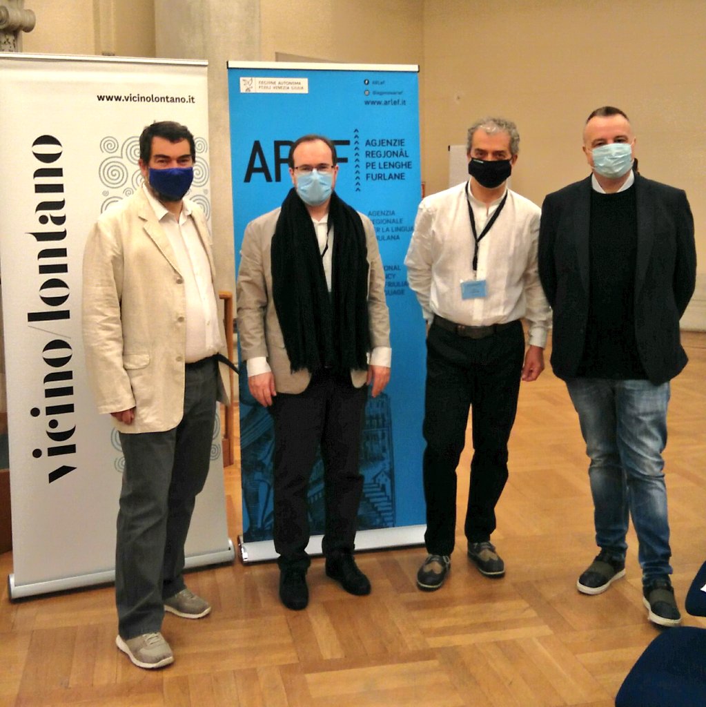 Tutto pronto per "Il ruolo delle nuove tecnologie nella vitalità delle lingue minoritarie"

<a href="/Agjenzie_Arlef/">ARLeF</a> <a href="/FulvioRomanin/">Fulvio Romanin | www.ensoul.it</a> <a href="/albertomasini/">Alberto Masini</a> <a href="/finch_tv/">Luca Peresson</a> <a href="/williamcisilino/">William Cisilino</a>

#arlef #vicinolontano2020 #udine