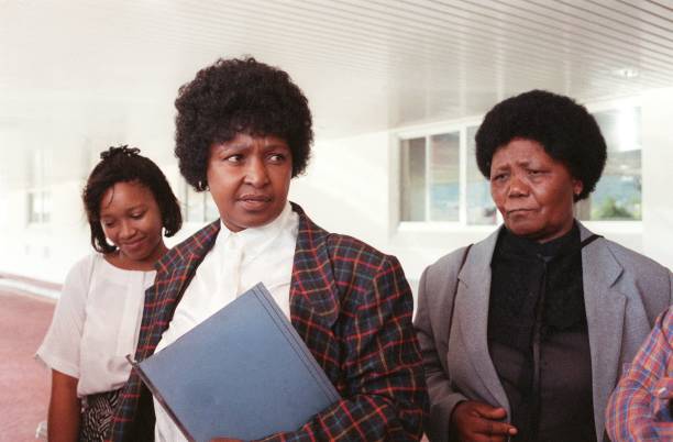 Mam' Nomzamo was born on this day on 1936. She would have turned 84 today. Here she is with Zindzi and her sister-in-law umama uLieby Piliso.