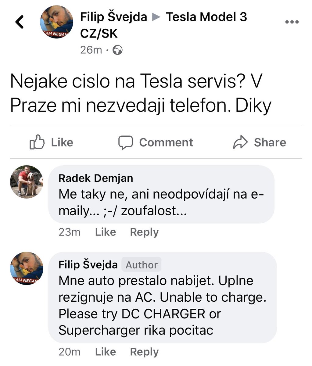 This dude’s car suddenly stopped charging. He’s unable to contact local service (“they’re not answering my calls” he says). Other dude chimes in to note they also don’t answer your emails... #Teslachargingissues  #Teslaserviceissues  #Teslaqualityissues