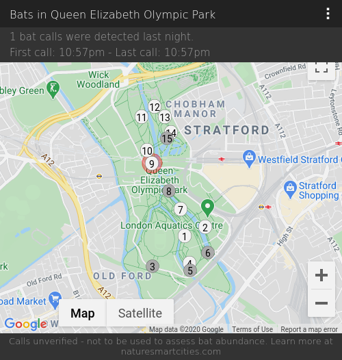 1 bat calls were detected last night, 25-09-2020.