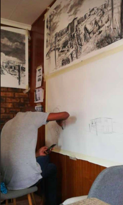 JoburgFringe's tweet photo. Last day today to see Bongani Mahlangu's work: "I am interested in notions of identity, civilization and development understood and judged by black South Africans on self and other black Africans...." https://t.co/7EN1EHnaLX