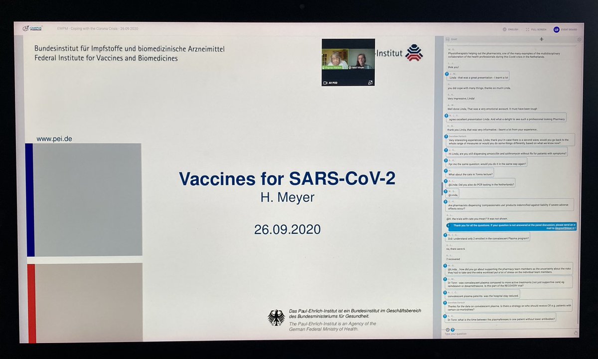 Dr Heidi Meyer lectures on the question everyone wants answered: will we have a vaccine for SARS-Cov-2 soon?
#EWPM web seminar