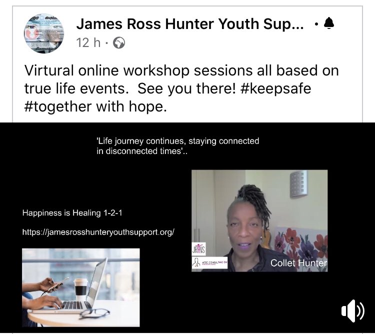 It’s challenging to stay connected in these disconnected days.  Due to #COVID19 our workshop is now virtually conducted online.  #familymatters #mentalhealth @ConsultingAtec @JRHYouthSupport @sabrinapdixon @LondonYouth @parenthood #happinessishealing121 #jrhyshealing121 #together