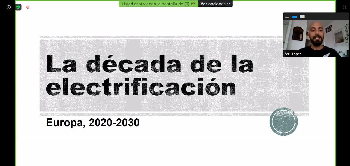 #Movieléctrica2020, en directo🔴
Saul López <a href="/slcuervo/">Saul Lopez</a> : "Estamos en la Década de la Electrificación: A finales de 2019 había 100 modelos de coches eléctricos, a finales de 2021 se espera que haya unos 214"