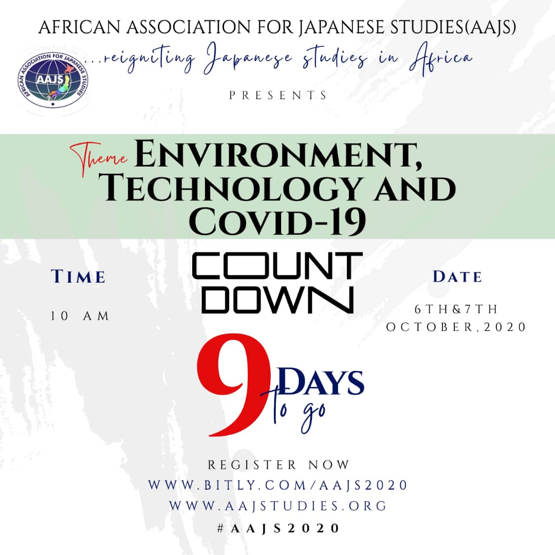 The @AfricanAajs conference is in 9 days from now. 
Be ready!

#AAJS2020