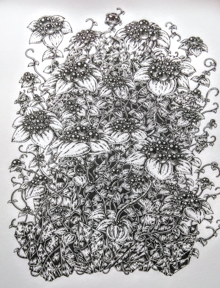 過去の作品✨
自分でも何を描いているのか分からない絵が多いので題名とかはありません('・ω・`)

#ペン画 #宝石 #曼陀羅 #ボールペン #アナログ絵 #絵描きさんと繋がりたい #絵師さんと繋がりたい #アナログ絵描きさんと繋がりたい #モノクロ #白黒 #金魚 #花 #植物 