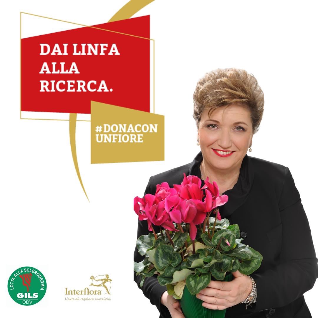 Interflora si schiera al fianco della Ricerca 

Ciclamini contro la sclerodermia, Domenica 27 settembre sul sito interflora.it riceverai 5€ per ogni ordine effettuato 

#donaconunfiore