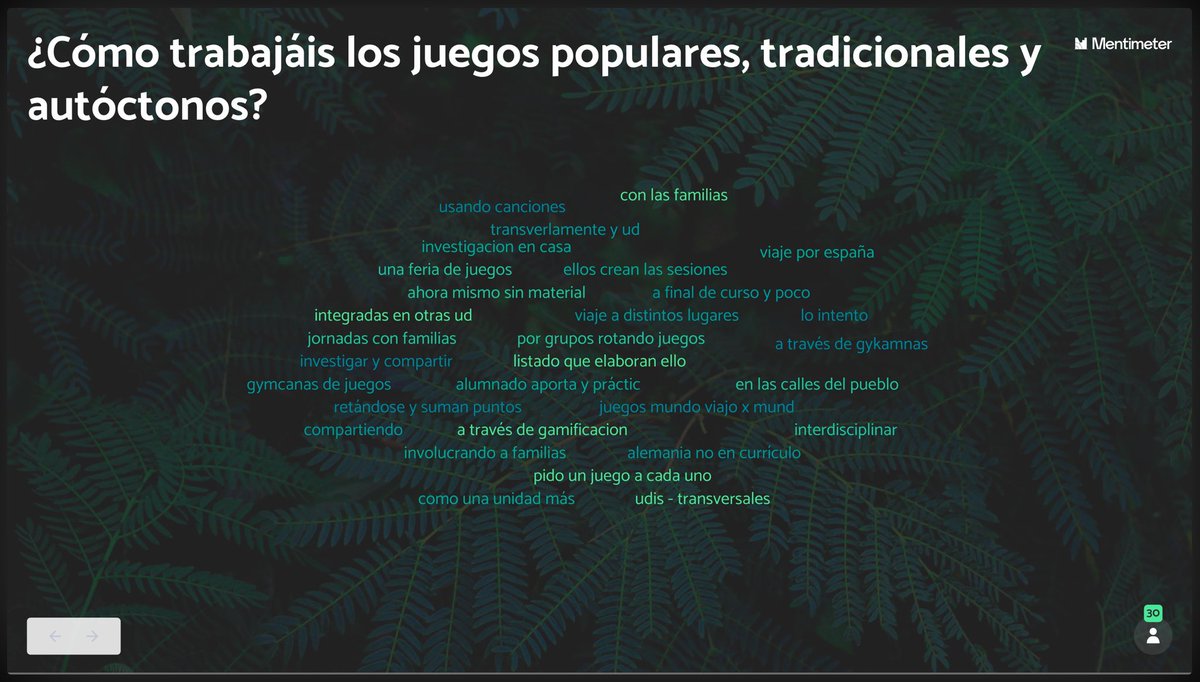 maestrocarlosef's tweet photo. Tras mi ponencia de esta mañana en #CIEF2020 sobre el proyecto #artEF, agradeceros vuestra participación en la pregunta de ¿cómo trabajáis los juegos populares, tradicionales y autóctonos? dejándoos aquí los resultados. Esta tarde, os espero a las 17:30h con el @CaMiNoPieFCiToS. https://t.co/hyFfCycXs6