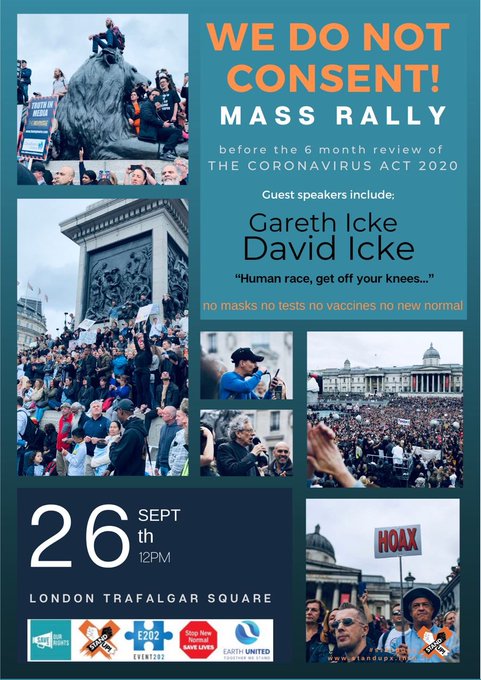 1. Thread for protest, Trafalgar Square 26th September 2020