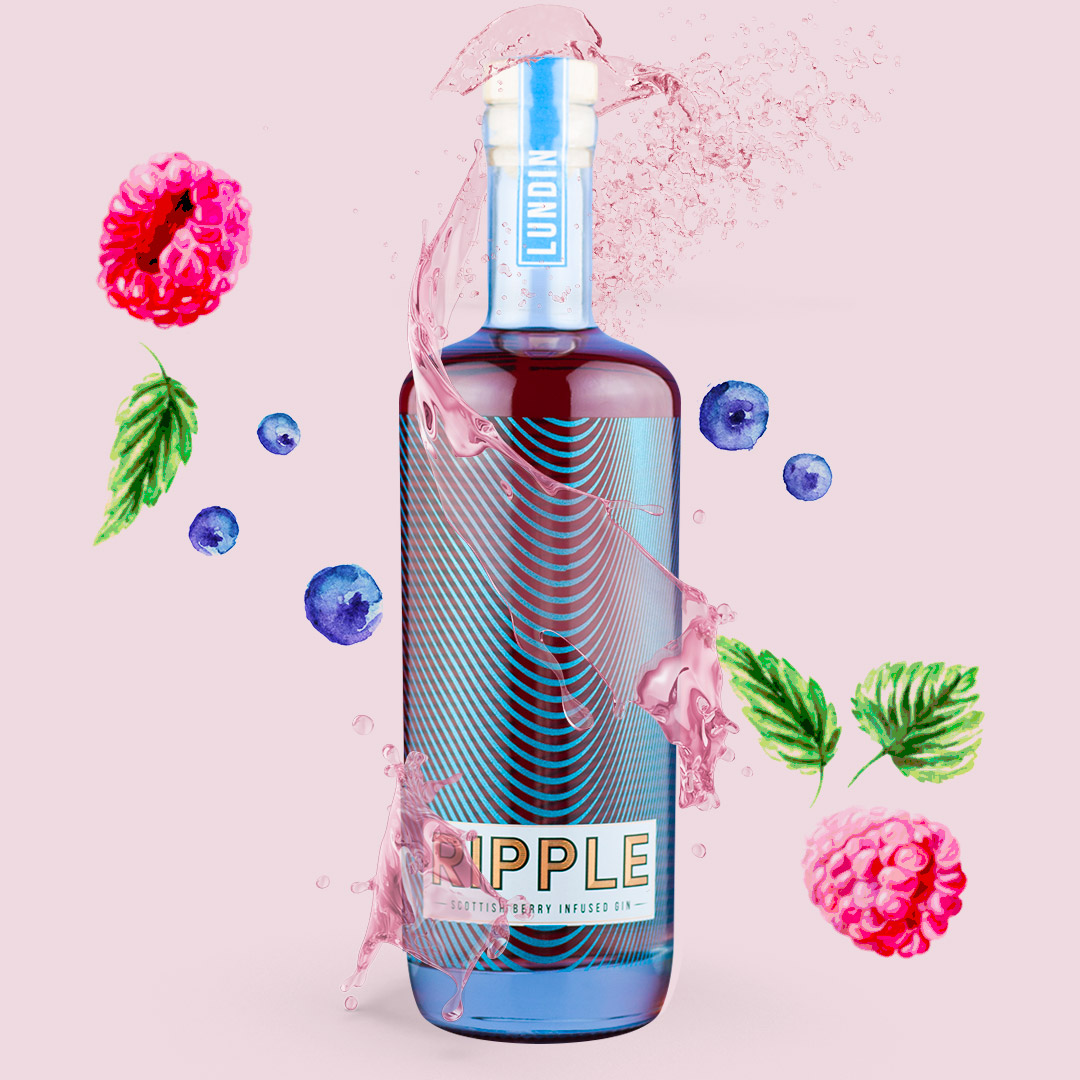 Our #awardwinning Raspberry Ripple Gin is a subtly fruity but not overly sweet pink gin. Perfect for those who enjoy grown-up cocktails and subtly fruity G&amp;T’s. 🍸

Get #RippleGin at bit.ly/2Roz7aY 

#LundinDistilling #scottishgin #pinkgin #UKGiftAM