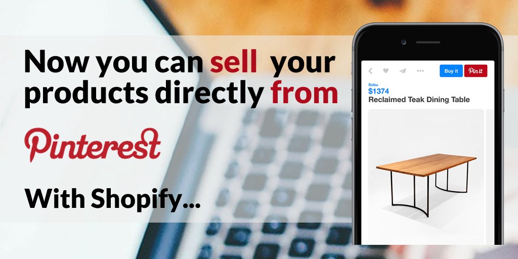 Sell  your products direct from #Pinterest with buyable pins - @shopify bit.ly/2cl31r0 #growthhacking #etsy