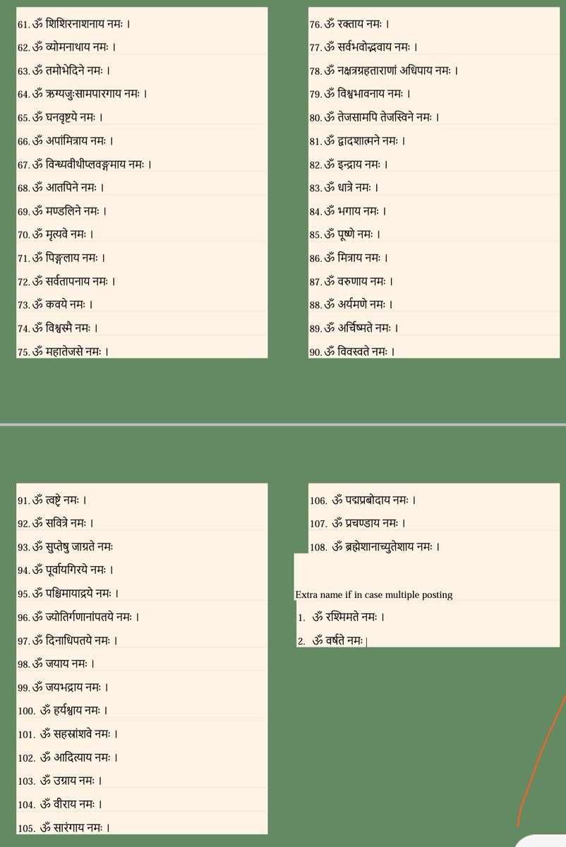 AbhiAttorney_'s tweet photo. #SunRemedies 🪔🌞🌻
Students Preparing for Competitive examinations/Studying &amp; wants success.
I'm recommending a ''Panacea'' Which is 108 Names of Sun &amp; Should be chanted Everyday 1 time in front of Rising Sun. 
Pls chant Sun 108 names daily presided by Gayatri Mantra.👇🏻 
1/2 https://t.co/vmrpJ9qNjo