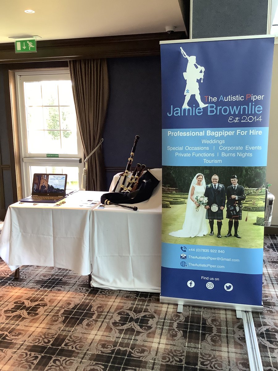 TAP_JB's tweet photo. Today (26/SEPT/20) we are at the
@CornhillCastle Wedding Experience Day! 

We have discounts up to 20% in packages exclusively
for Cornhill Castle weddings! Come say hello!
#weddings #weddingexperiance #TheAutisticPiper #cornhillcastle #castleontheclyde https://t.co/SaZ4Aptcoi