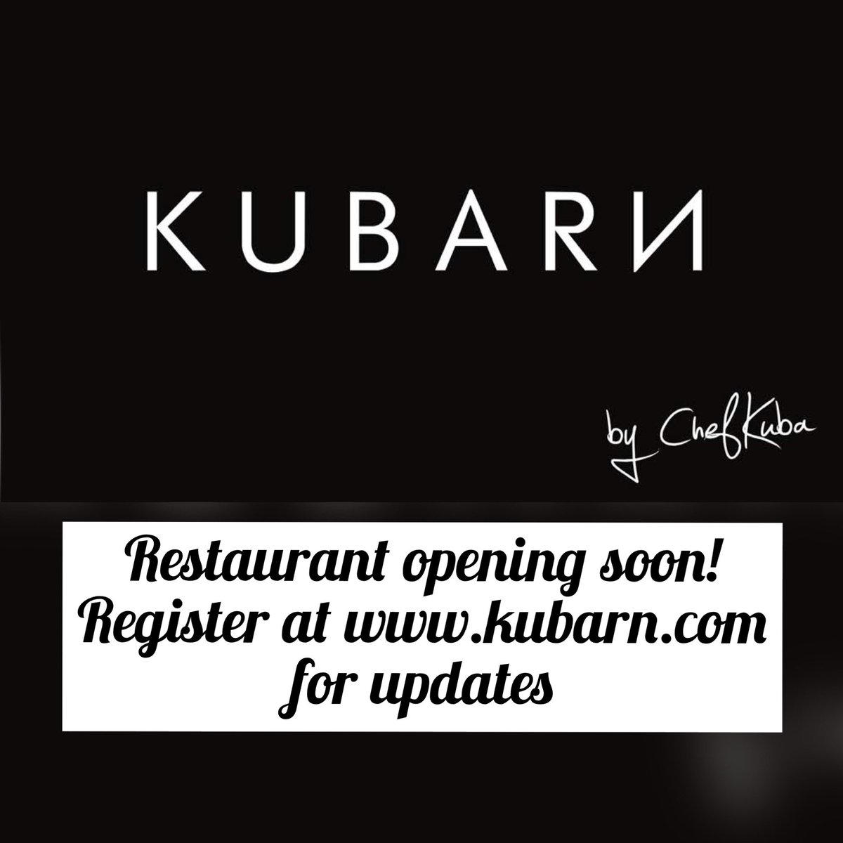 Dear friends! Our dream, any chefs dream of having your own place where you can cook your heart out is coming to life. Please follow us and <a href="/Chef_Kuba/">Kuba Winkowski</a> for current progress. Please register at kubarn.com for all the updates and bookings.