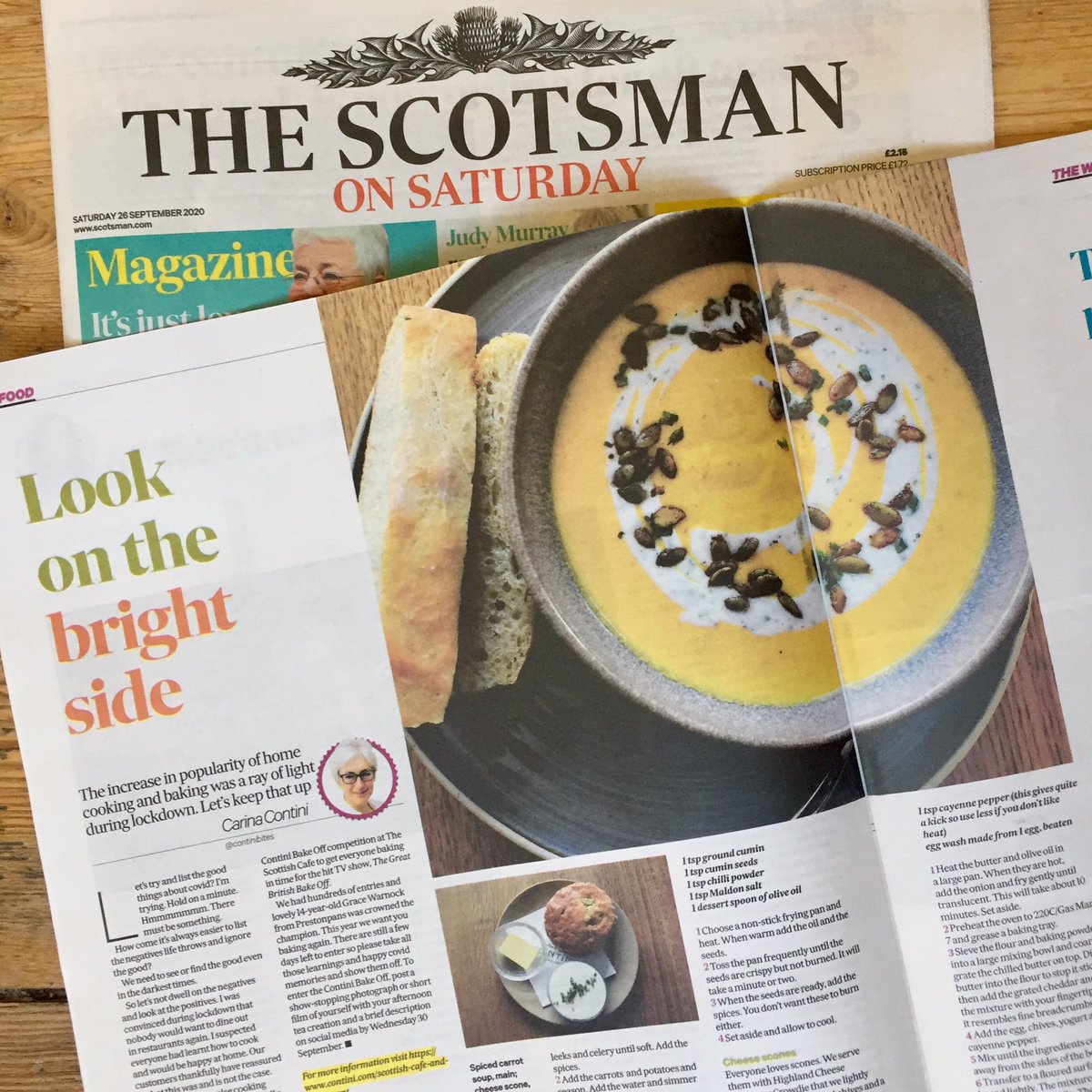 TasteComms's tweet photo. “The increase in popularity of home cooking & baking was a ray of light during lockdown. Let’s keep that up”, says Carina Contini of #Edinburgh’s @Continibites in today’s @TheScotsman, including how to enter the #ContiniBakeOff competition https://t.co/r2edk1hDcG 🍰🎂🧁 https://t.co/OfV9Y4qtkJ