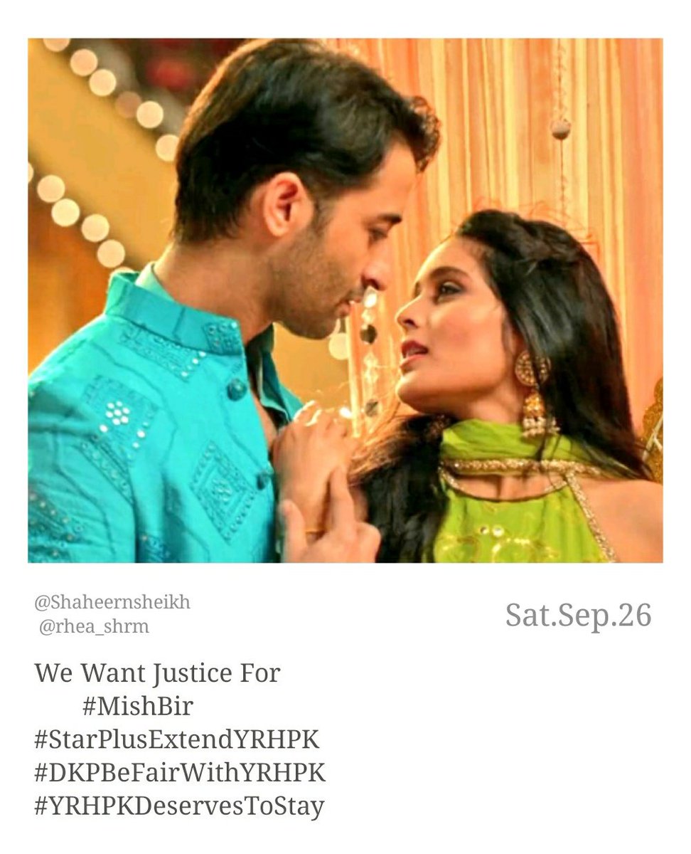 Why cast of  #YehRishteyHainPyaarKe Didn't attend the event  #YehDiwaliApnoWali in Oct?? Why There is No  #StarParivaarAwards2019 event conducted?The same year When Show Got Launched.We decided until  #MishBir get equal rights,You Can't End the show. #StarPlusTreatYRHPKEqually