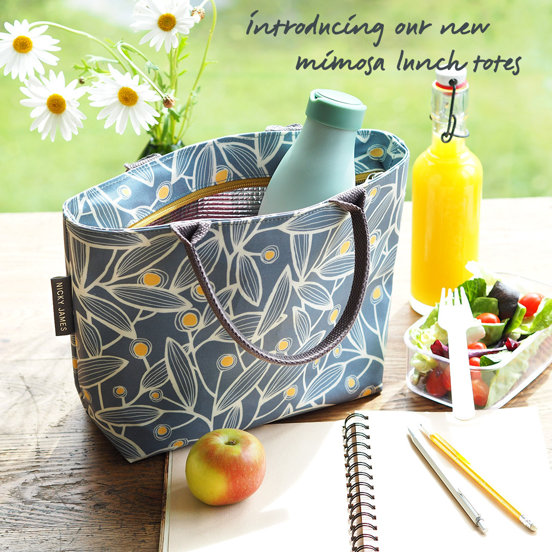 Discover our beautifully illustrated lunch bag range. By popular demand, our Mimosa print joins the collection!

bit.ly/njmimosatotebag