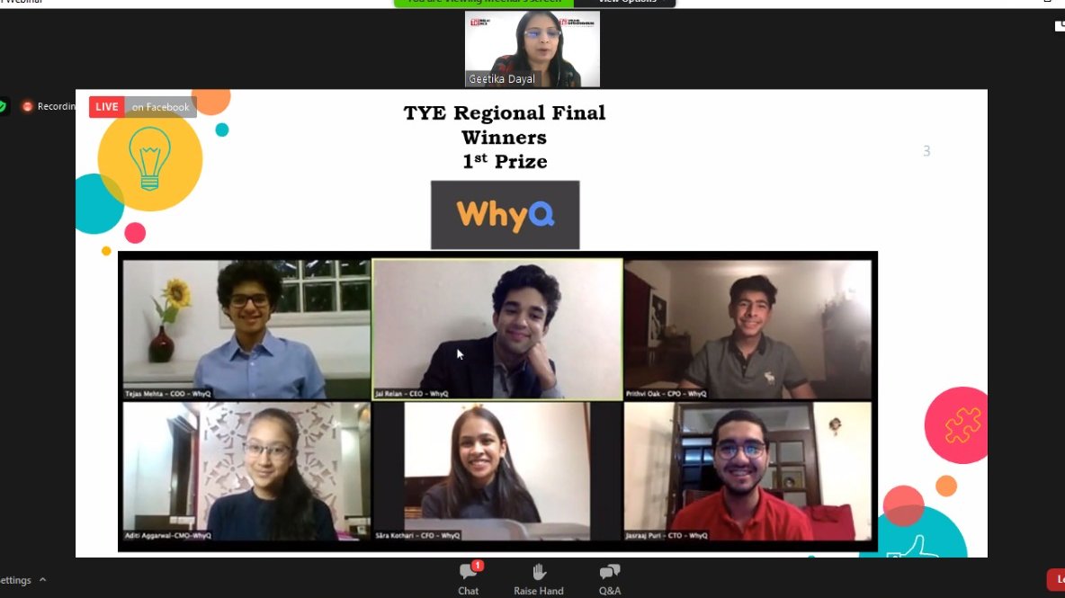 TiEDelhi's tweet photo. .@geetikadayal, Executive Director, TiE Delhi- NCR announcing the TYE Regional Final Winners 1st Prize- #WhyQ
@prithvioak @anjaan_vyakti https://t.co/xsc4LtwK9y