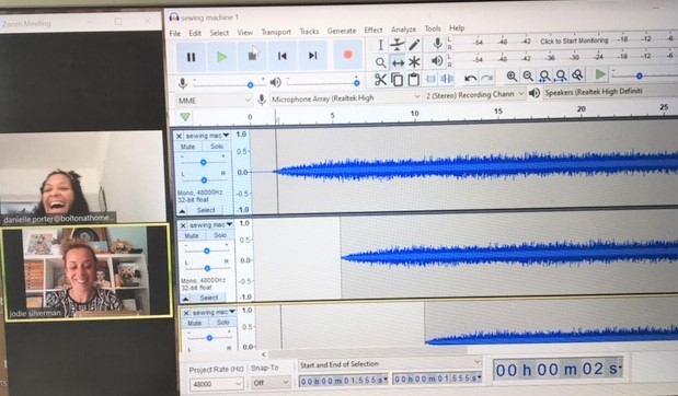 Look at me I'm editing sound! Big thanks to <a href="/daniellemporter/">Danielle Porter</a> for some excellent training yesterday! My piece for <a href="/CartwheelArts/">Cartwheel Arts</a> #collaborate commission is coming together!