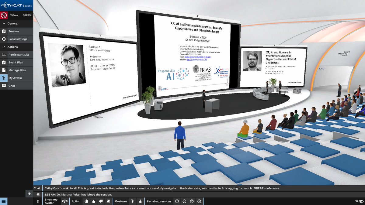 I got up at 3:30a PDT to moderate a session on XR ethics at the  @Shift_Medical confDr Philipp Kellmeyer (MD), University of FreiburgLaura Elan,  @XRSIdotorg Thomas Süptitz & Steffen Buchholz, The Federal Ministry of Health (BMG)Mihir Mistry, Secureworks https://shiftmedical.eu/program 