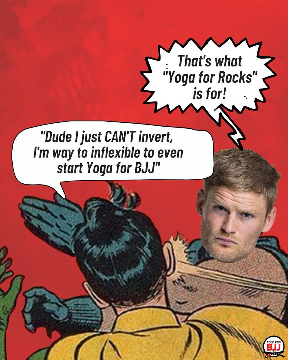 🧘‍♀️ We have a section named "Yoga for Rocks" that is especially made for those people that feel too inflexible to try yoga.

💥 RT this &amp; if we get 10+ by Monday we will choose a random rock &amp; give them a month off their practice to slowly step out of inflexibility 🤙

#bjj