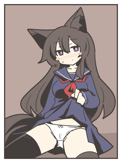 不健全紺セーラーアザミン 