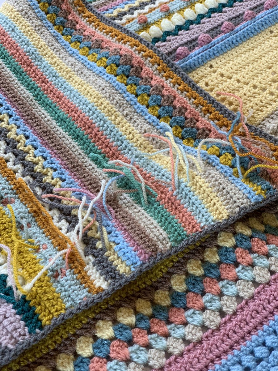 christineahp's tweet photo. A morning spent sewing in ends! Cross eyed but grateful to @WeeCrochet for the amazing #pandemonium pattern. Bit late getting started but finished in time for the cold nights #cosy https://t.co/p7Zl9DIJW2