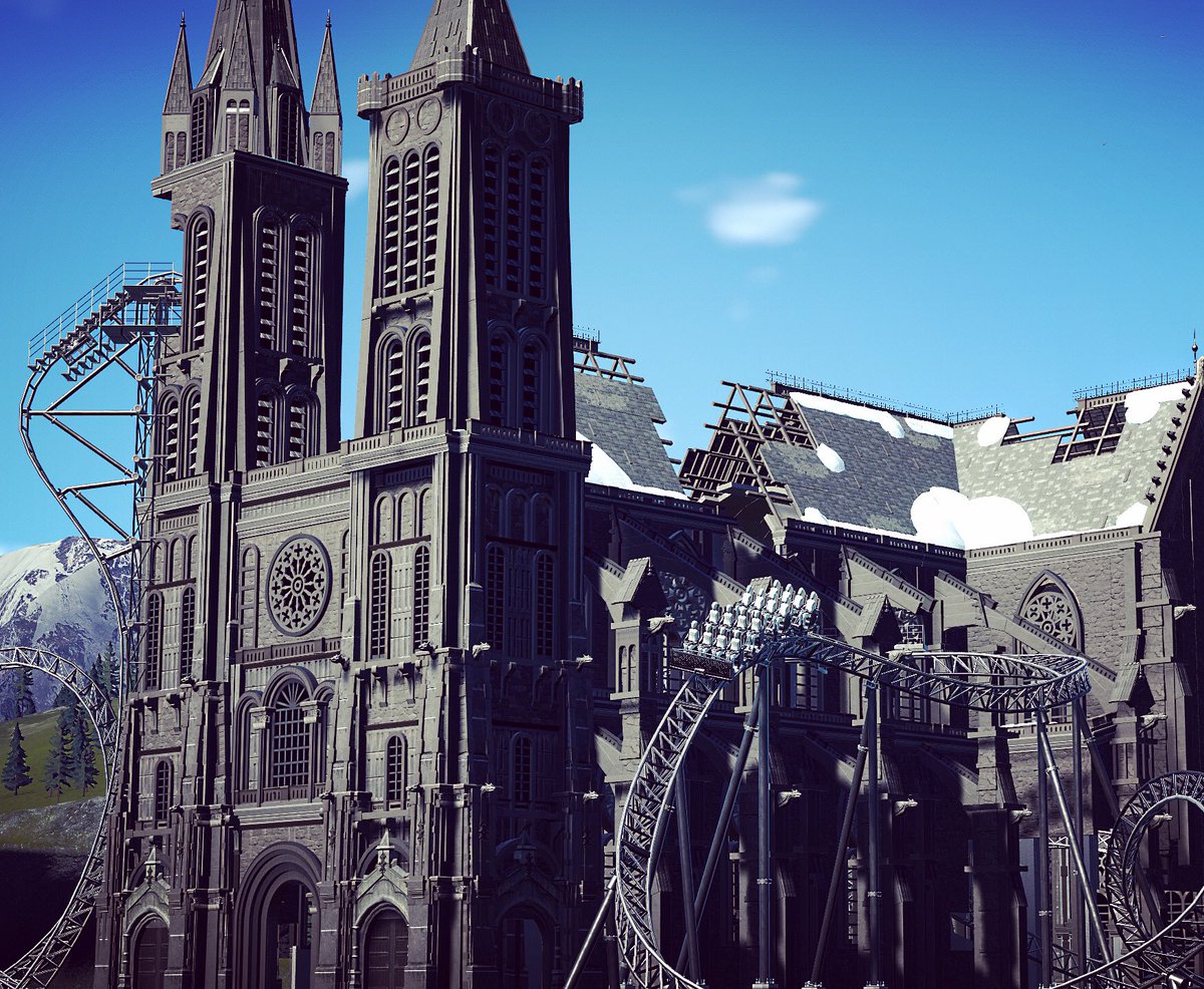 Working on something BIG in <a href="/PlanetCoaster/">Planet Coaster 2</a> for a contest I’m participating in! This time FULLY embracing tmtk and going all in on the detail! Stay tuned on my Youtube channel for more progress soon! #planetcoaster #tmtk