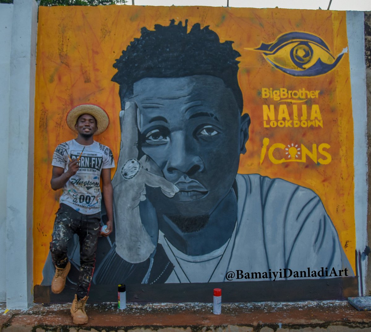 BamaiyiDanladi's tweet photo. My Name Is Bamaiyi Danladi, I Am A Naturally  Born Multi Talented Artist From Kaduna State.
If You Like This Painting Please Help Me Retweet.
Congratulations  To Our President @itsLaycon
 #iCONsForever
#Laycon #fearwomen #EricaToTheWorld #ThankYouiCONs https://t.co/aOJC5uEHJx
