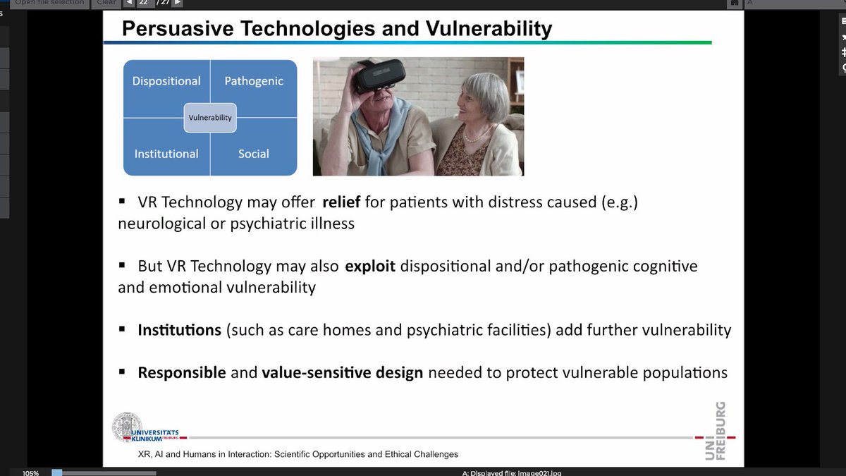 2/ Dr. Philipp Kellmeyer had some great slides & pointers to the intersection of AI, XR, & Ethics: https://responsible-ai.org/  https://www.nature.com/news/four-ethical-priorities-for-neurotechnologies-and-ai-1.22960