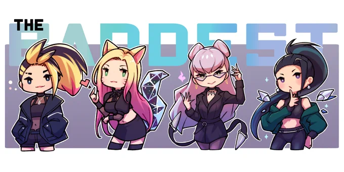 THE BADDEST? #KDA 
これで完成できました☺️ 