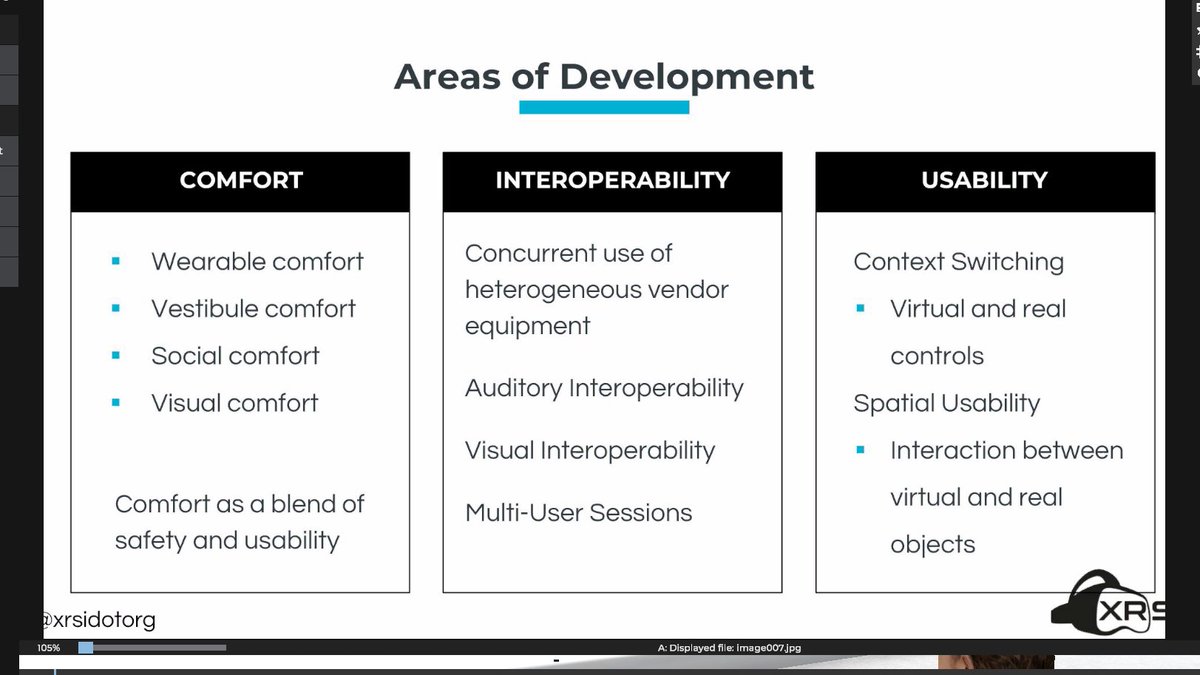 4/ Laura Elan of  @XRSIdotorg, talking about the intersection of medical XR with safety & security.