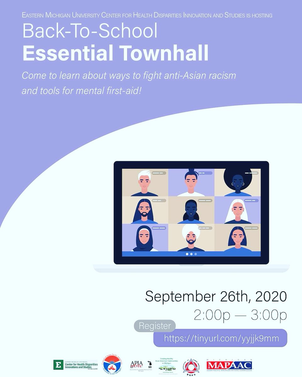 MichiganCapa's tweet photo. This afternoon we are having a back-to-school online event to discuss anti-Asian racism and what students can do to combat it. This event is over zoom and open to all students, faculty, and parents. 

Please register 
https://t.co/sh5MVtCNLz https://t.co/dGqYOnjbHt