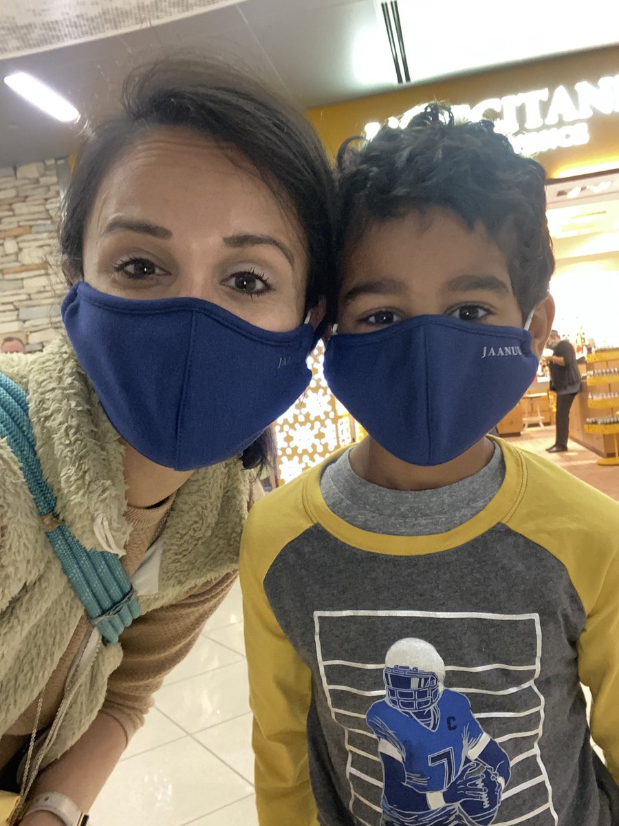 Staying safe with our <a href="/JaanuuByDrNeela/">Jaanuu</a> masks en route to meet my new nephew!Super proud of my bschool friend <a href="/ShaanSethi/">Shaan Sethi</a> for the amazing company he has built &amp; ensuring our frontline has much needed PPE.