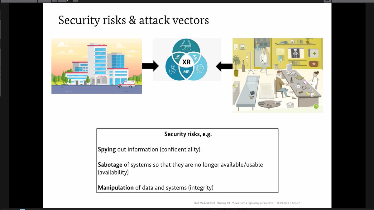 6/ Thomas Süptitz & Steffen Buchholz of The Federal Ministry of Health (BMG) talking about Hacking XR, Views from a regulatory perspective, specifically some of the EU-specific regulations for XR & medical devices.