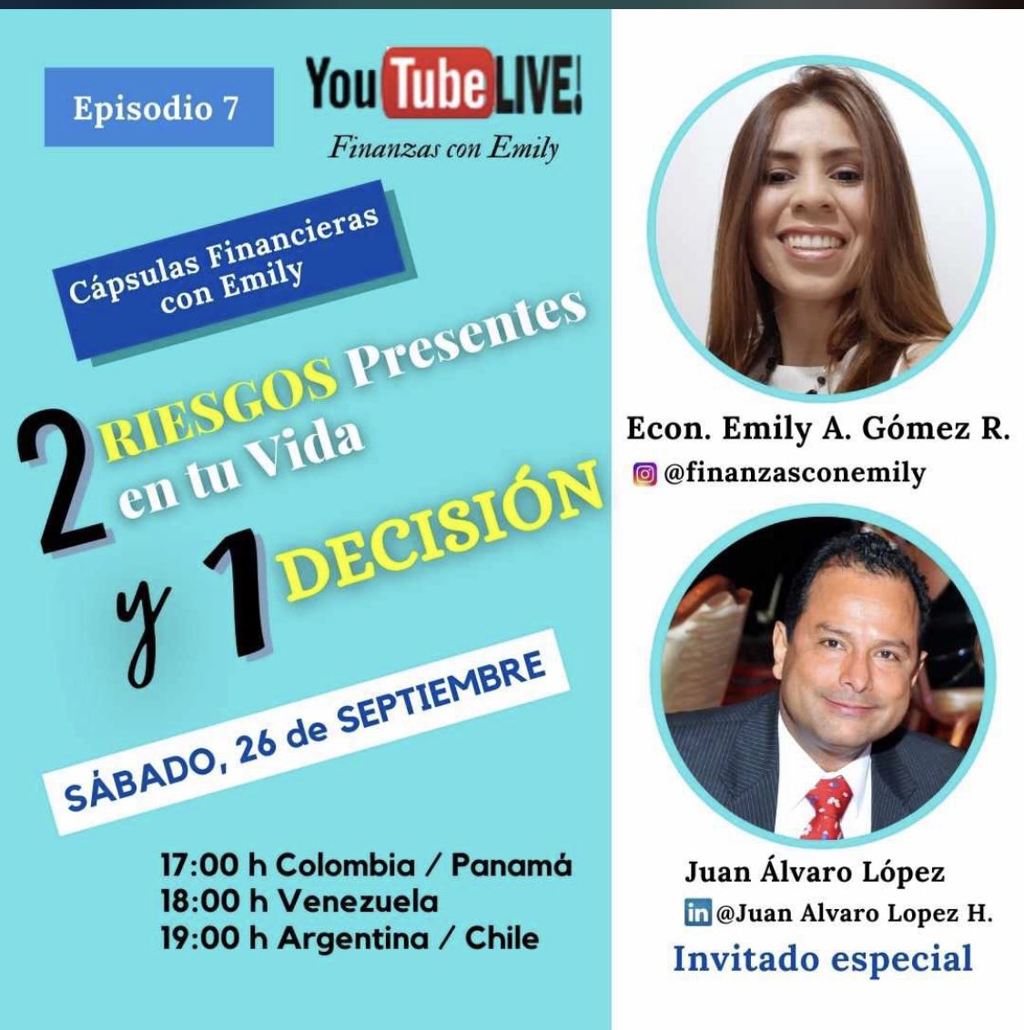 Nos vemos hoy sábado a las 6:00( hora de Vzla)