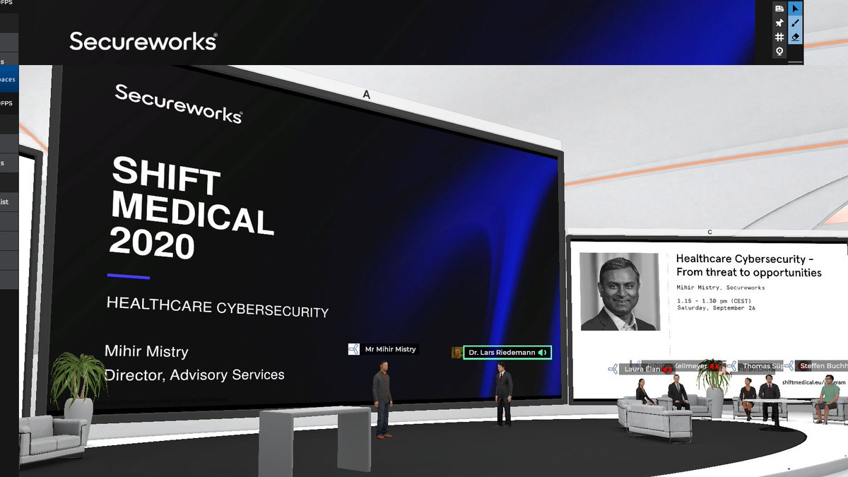 8/ Mihir Mistry, Secureworks talking about Healthcare Cybersecurity including the threat landscape and protecting medical information.