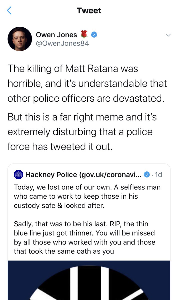 Thanks again Michael for this post. The brainlet Jones has since deleted this but please get it shared out there so that many more can see it. This is just another example of how the Left are trying to politicise a tragic death. Vile people!