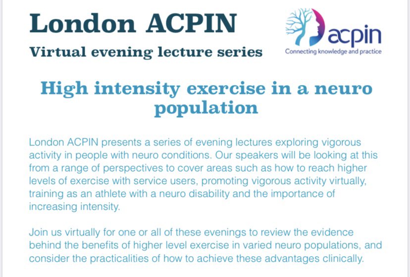 LondonACPIN's tweet photo. First up to speak on 12th October is @npennyclinic on NeuroFit and how to make your patients athletes. Tickets available soon via @ACPIN_UK website https://t.co/qGi7kVf8Hx