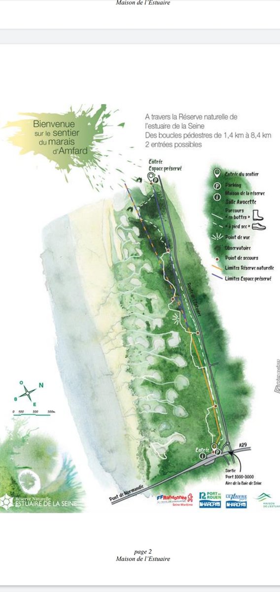 Inauguration du sentier du Marais d'Amfard sur la réserve naturelle de l'Estuaire de la Seine. La découverte de l'environnement sur le Port et sa mise en valeur sont pour nous des enjeux majeurs. Bravo à la Maison de l'Estuaire pour ce bel aménagement qui nous relie à la nature.
