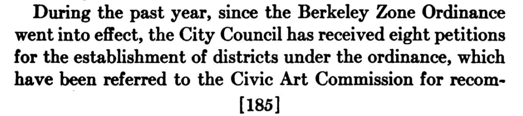 I haven't focused on Berkeley up to this point because this isn't comprehensive zoning in the style that Harland Bartholomew will establish in St. Louis. Here each zone must be petitioned for, so it's a piecemeal process.