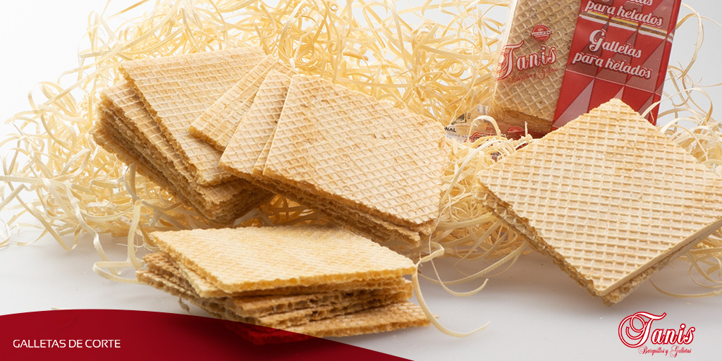 GALLETAS DE CORTE

Crujientes galletas para helado elaboradas con ingredientes de primera calidad para que el heladero pueda servir cómodamente sus cortes de helado o para decorar postres y platos.
Más información: bit.ly/3cyhZZ9
#BarquillosTanis