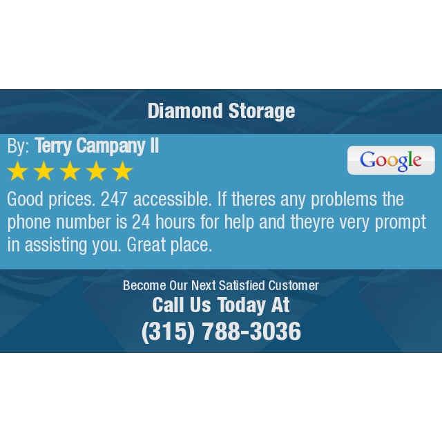 5 Star: Terry C. "Good prices. 247 accessible. If theres any problems the phone number is 24 hours for help and..." bit.ly/2yCNWvK