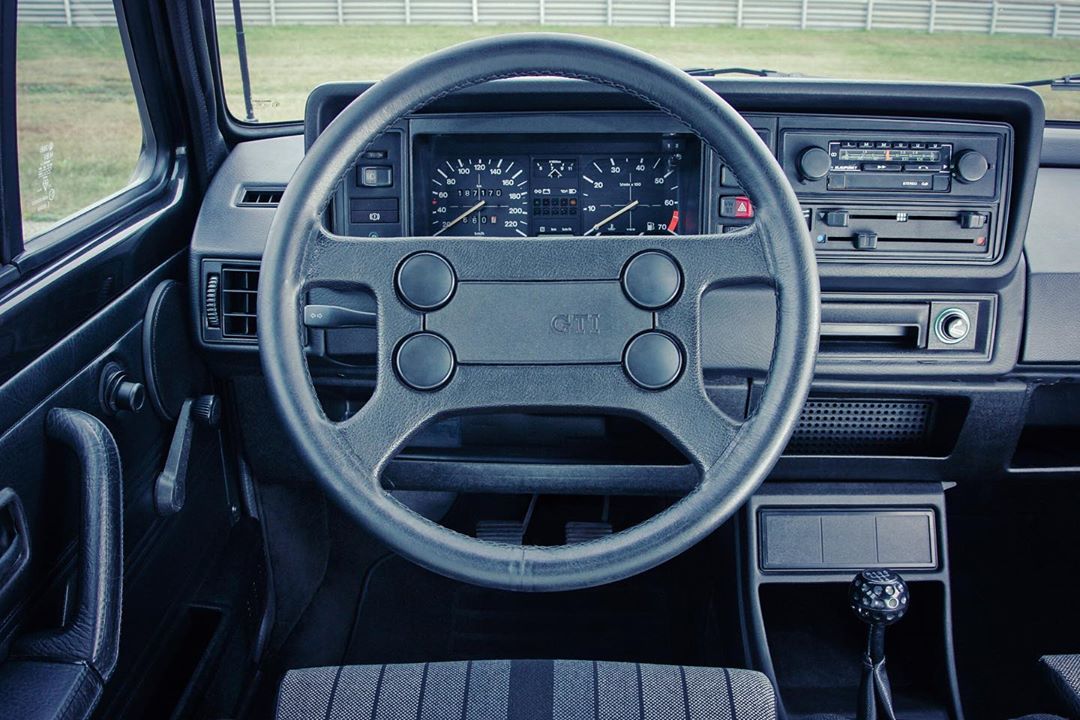 GlobalBlueStone's tweet image. At the end of production of the Golf 1, the Pirelli GTI was released in May 1983. The limited special model got a rich equipment with light alloy wheels in Pirelli design, colored glazing, 112 hp engine with five-speed manual transmission and leather sports steering wheel.