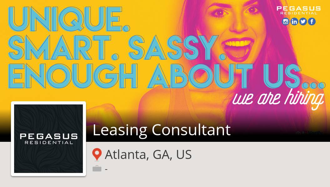 Check out this #job: #Leasing #Consultant at #PegasusResidential in #Atlanta workfor.us/pegasusresiden… #pegasuspower #wemakepigsfly #pegasusresidential #wehelppeoplefindhome #pegasus