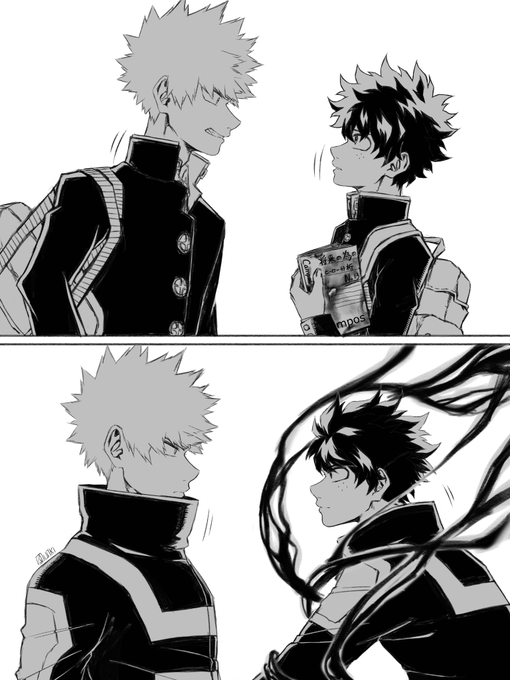 #勝デク

"Get out of my way!"

"Try to catch me." 