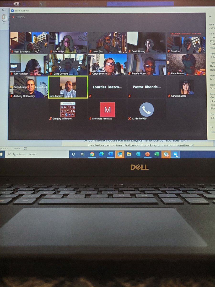 Shout out to @USCNorrisCOE, @CelebrateLifeCM, and @Menscancernetwork for a great Town Hall for Prostate Cancer Awareness Month. The importance of African American/Black participation in cancer clinical trials can't be emphasized enough. https://t.co/ExoexHVoiD