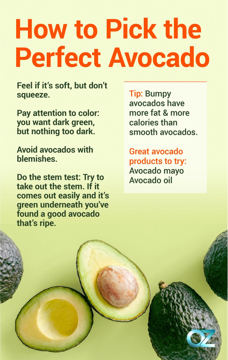 🥑 Pick a ripe avocado every time:

✔️ Don't squeeze them
✔️ Pay attention to color
✔️ Do the stem test

The benefits of healthy fat, explained: trib.al/yjoNjGZ